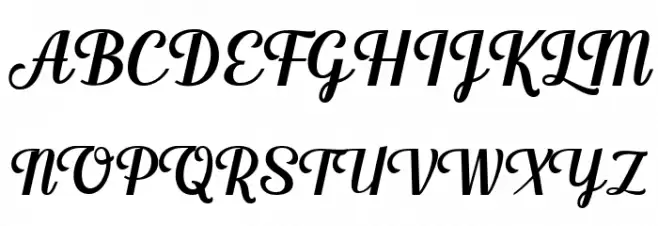 Krusyida Script Schriftart Groß