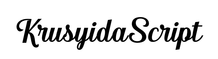 KrusyidaScript  フリーフォントのダウンロード