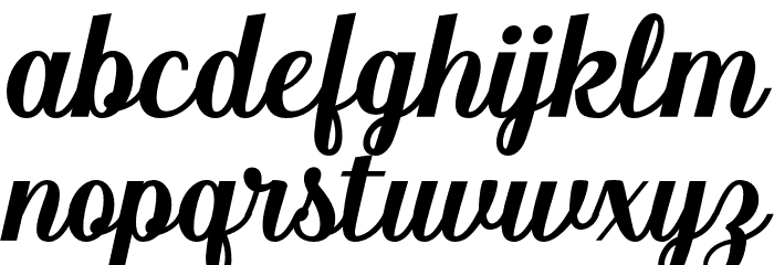 KrusyidaScript Font LOWERCASE