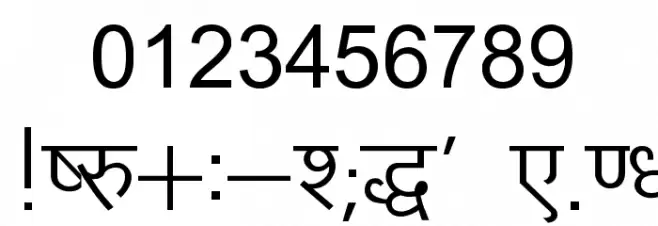 Kruti Dev 010 フォント その他の文字