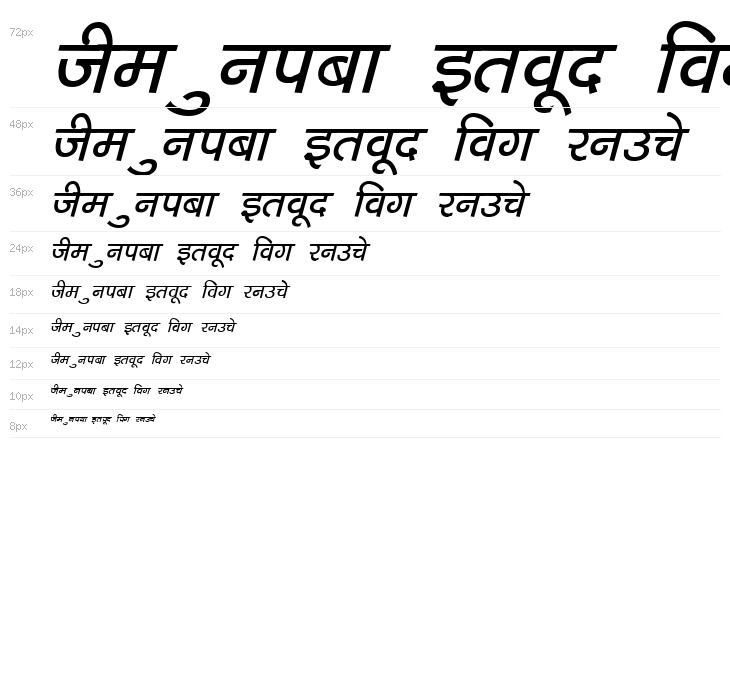 Kruti Dev 040  Bold Italic Waterfall