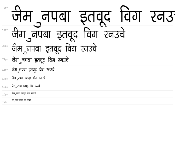 Kruti Dev 040 Condensed Waterfall