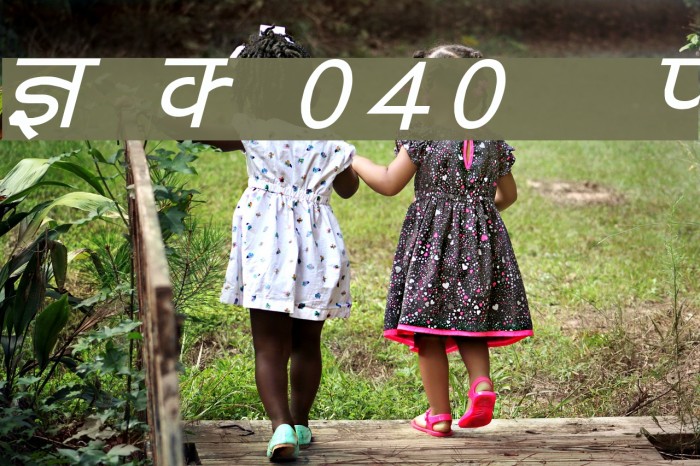 Kruti Dev 040 Italic Font examples