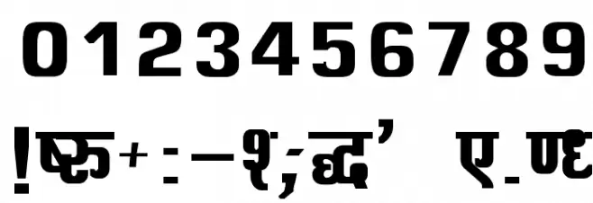 Kruti Dev 060  Bold Font OTHER CHARS