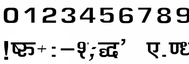 Kruti Dev 060 Wide Font OTHER CHARS