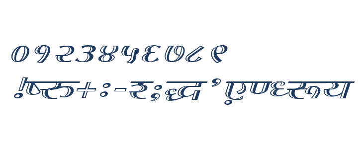 Kruti Dev 070 Wide Other Characters