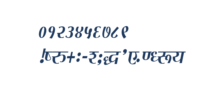 Kruti Dev 080 Condensed Other Characters