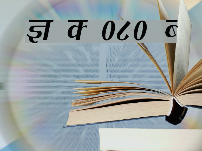 Kruti Dev 080 Condensed Example 2