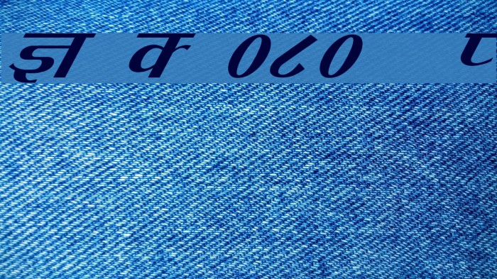 Kruti Dev 080 Italic Font examples