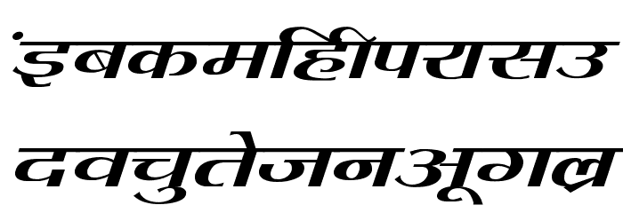 Kruti Dev 080 Wide Font LOWERCASE