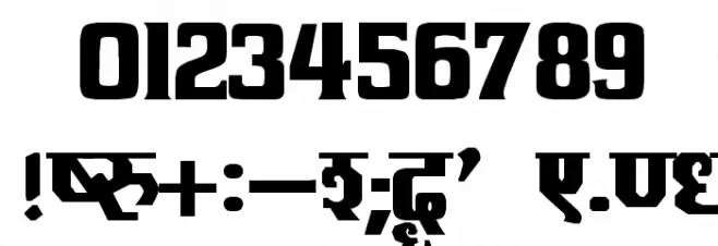Kruti Dev 090  Bold Font OTHER CHARS