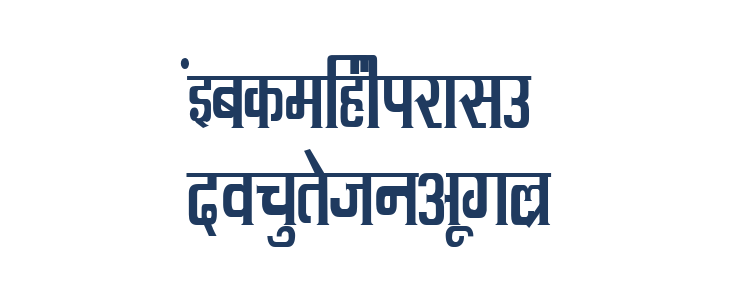 Kruti Dev 090 Condensed Lowercase