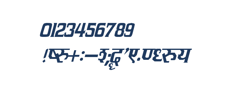 Kruti Dev 090  Italic Other Characters