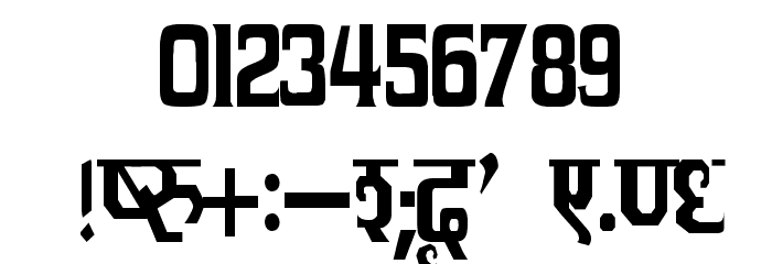 Kruti Dev 090 Thin Font OTHER CHARS
