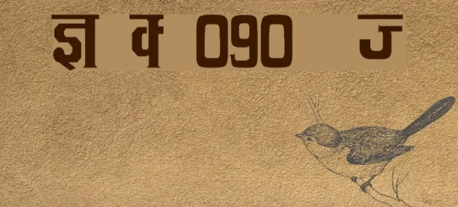 Kruti Dev 090  Thin Example 1
