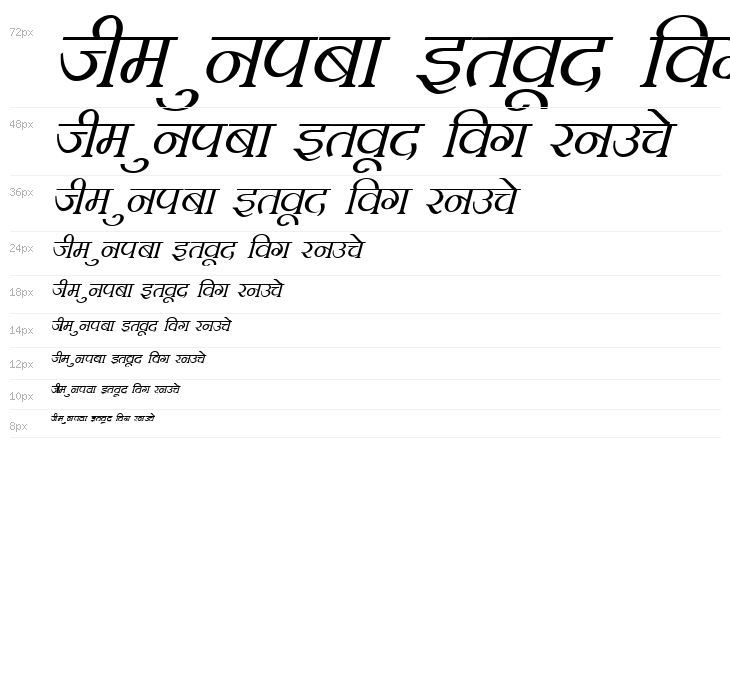 Kruti Dev 100  Italic Waterfall