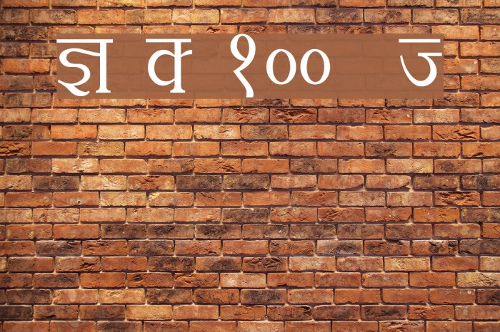 Kruti Dev 100  Thin Example 3