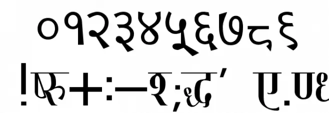Kruti Dev 130 Font OTHER CHARS