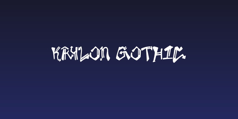 Krylon Gothic Social Header