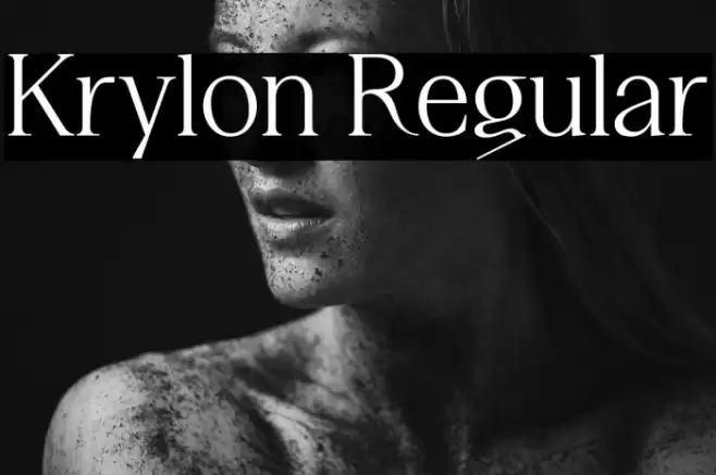 Krylon Regular फ़ॉन्ट examples