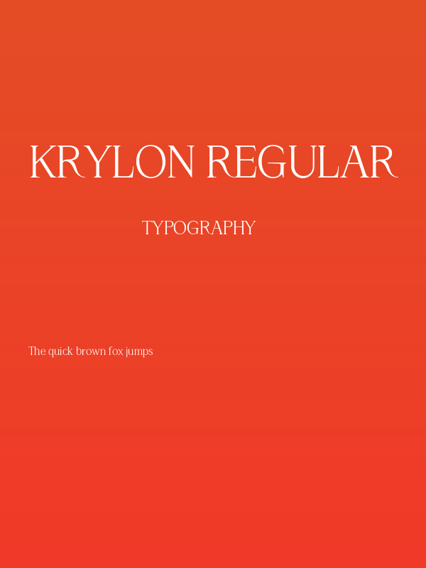 Krylon Regular Poster
