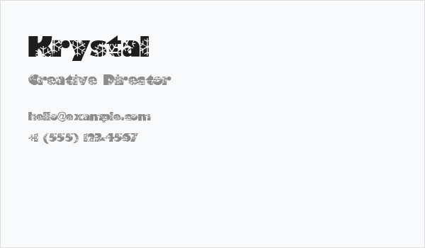 Krystal Business Card