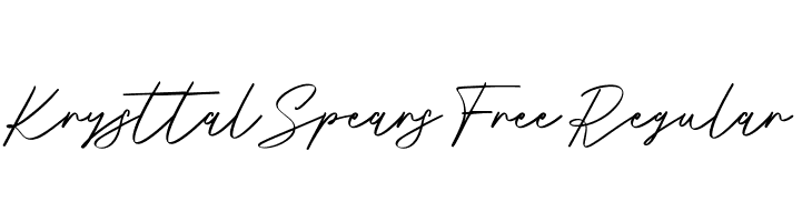 Krysttal Spears Free Regular  Descarca Fonturi Gratis