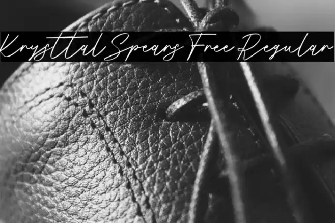 Krysttal Spears Free Regular Font examples