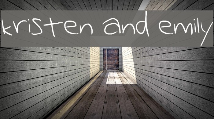 kristen and emily Font examples