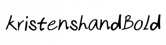 kristenshandBold  لخطوط تنزيل