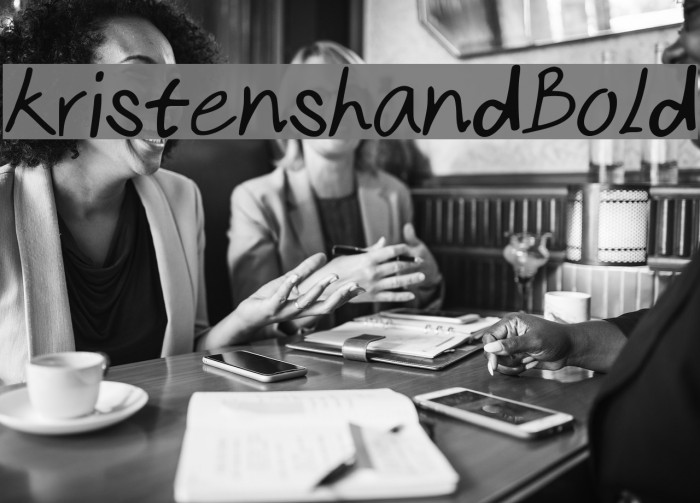 kristenshandBold Font examples