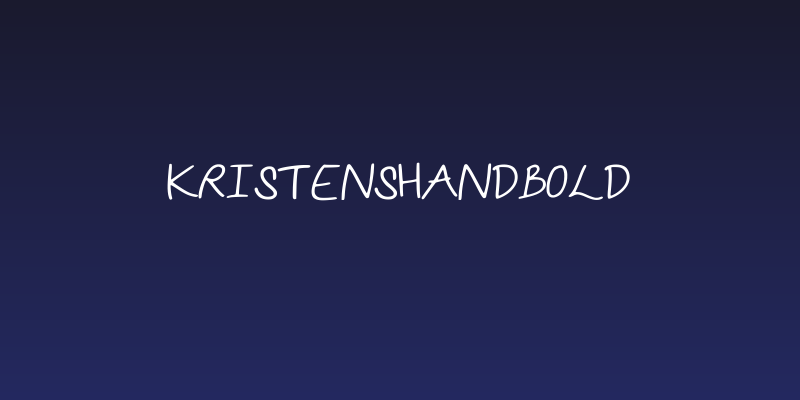 kristenshandBold Social Header