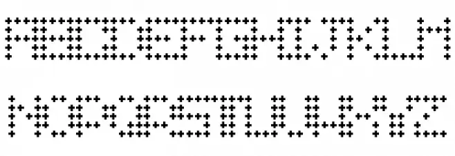 krossklozz Font Litere mari