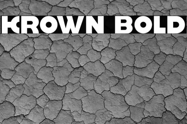 krown Bold Font examples
