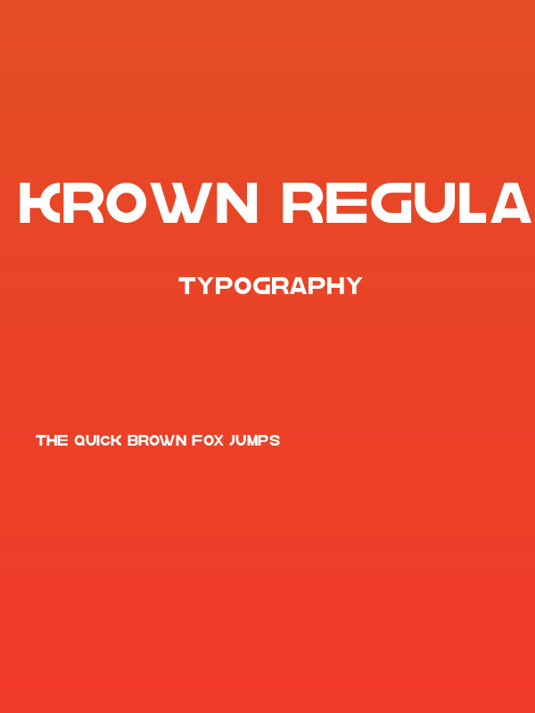 krown Regular Poster