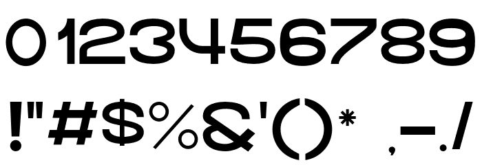 krown Thin Font OTHER CHARS