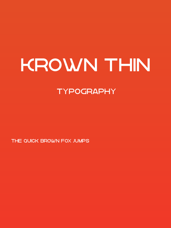 krown Thin Poster