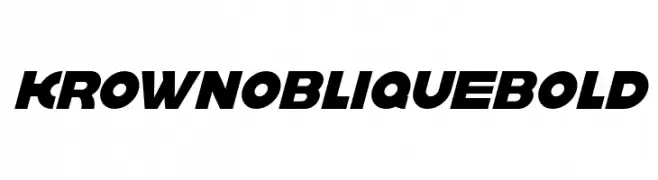 krown oblique Bold  لخطوط تنزيل