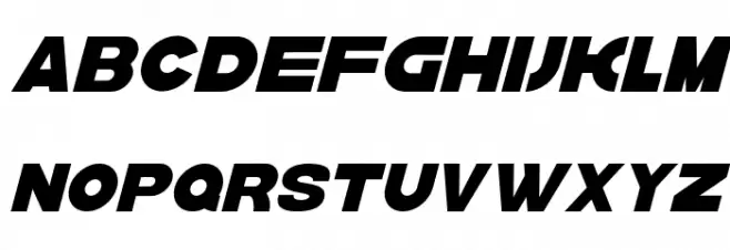 krown oblique Bold Font Litere mari