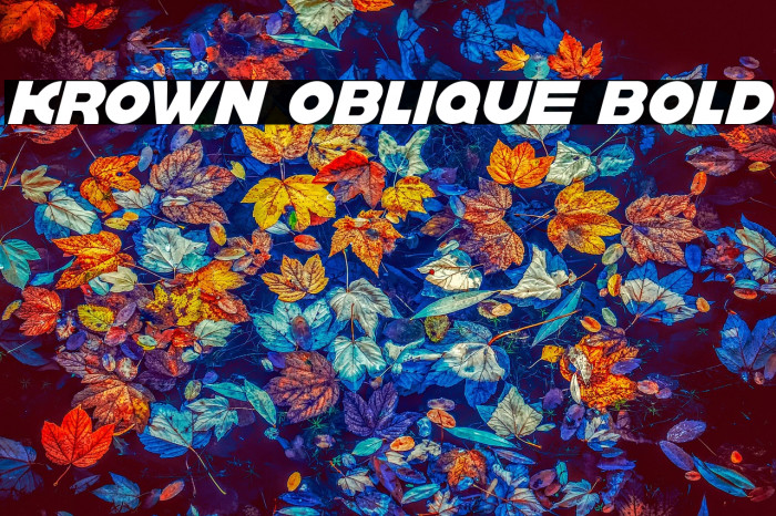 krown oblique Bold Example 2