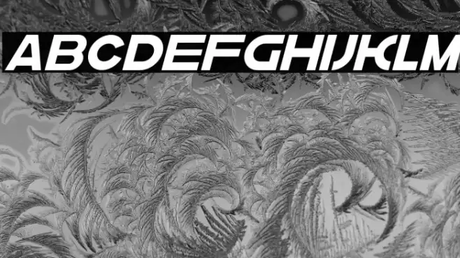 krown oblique Regular Font examples