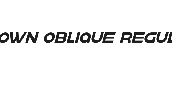 krown oblique Regular Logo