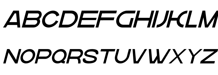 krown oblique Thin Font LOWERCASE