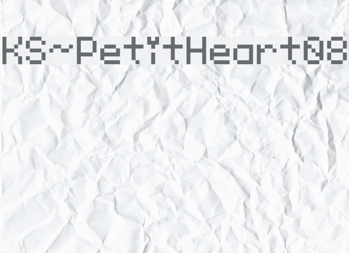 KS-PetitHeart08 Font examples