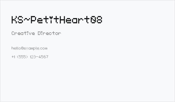 KS-PetitHeart08 Business Card