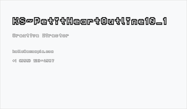 KS-PetitHeartOutline10_1 Business Card