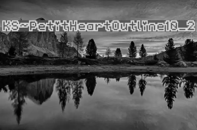 KS-PetitHeartOutline10_2 Font examples