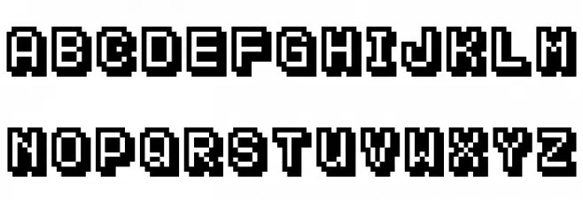 KS-PetitHeartOutline10_3 Font Litere mari