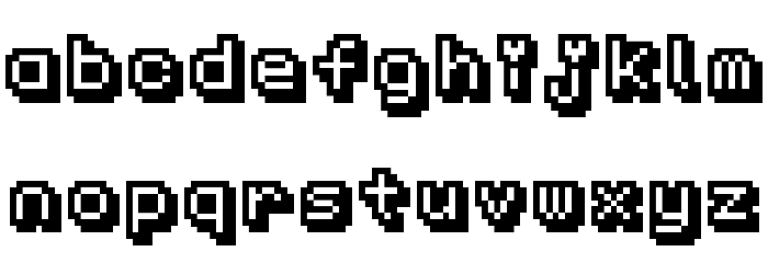 KS-PetitHeartOutline10_3 Font LOWERCASE