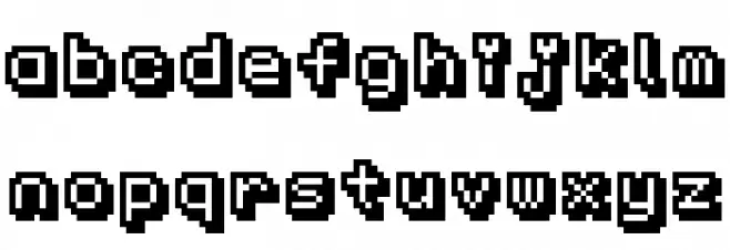 KS-PetitHeartOutline10_3 フォント 小文字